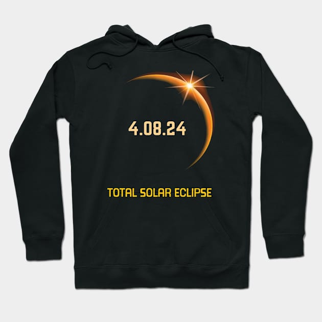 Total Solar Eclipse 04.08.2024 Hoodie by CREATIVITY88